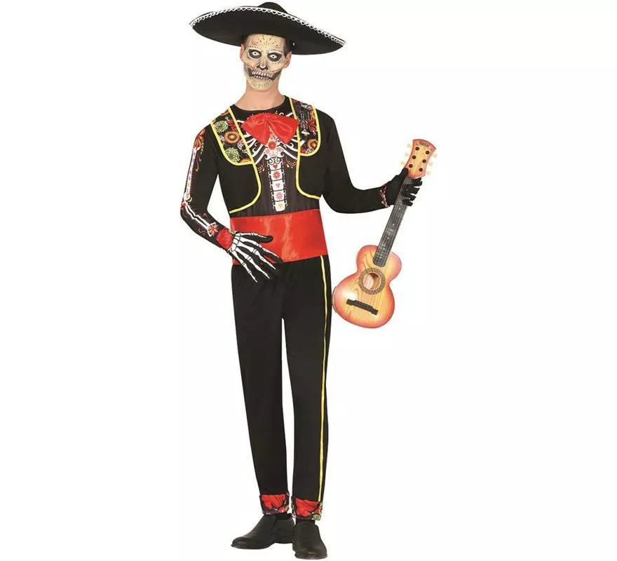 Translation missing: es.Disfraz de Mariachi Esqueleto para hombre