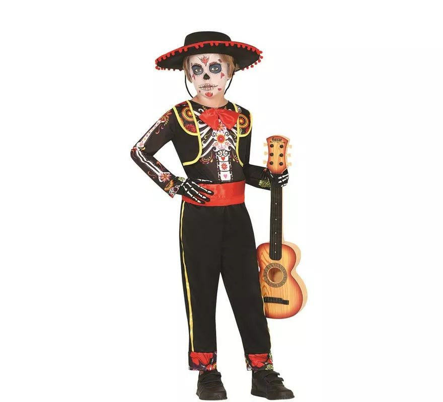 Translation missing: es.Disfraz de Mariachi Esqueleto para niño