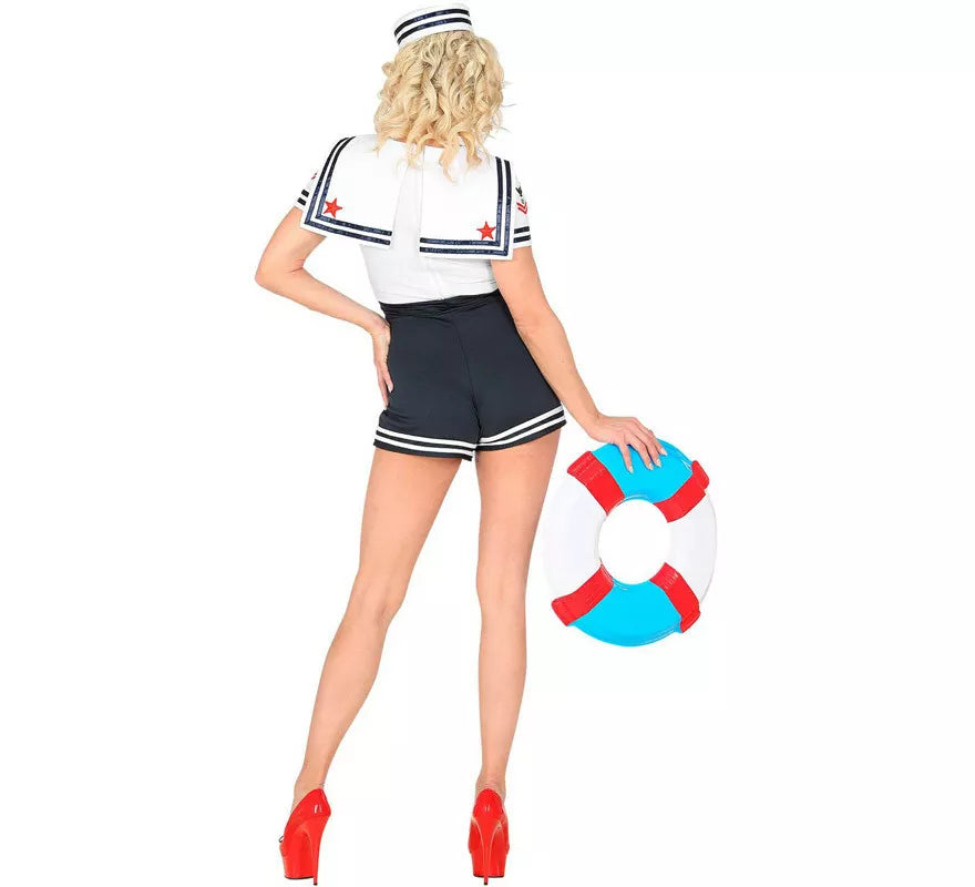 Translation missing: es.Disfraz de Marinera con Shorts Altos para mujer