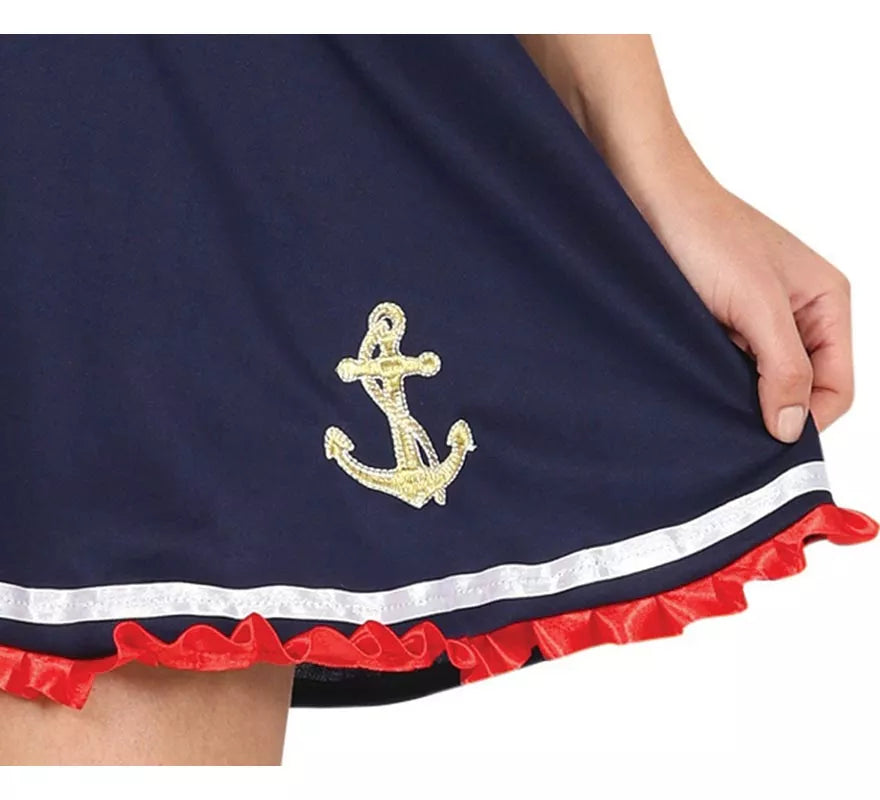 Translation missing: es.Disfraz de Marinera Grumete Vintage azul para mujer