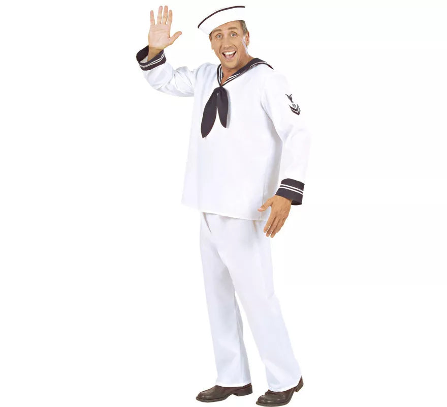 Translation missing: es.Disfraz de Marinero Blanco Años 50 para hombre