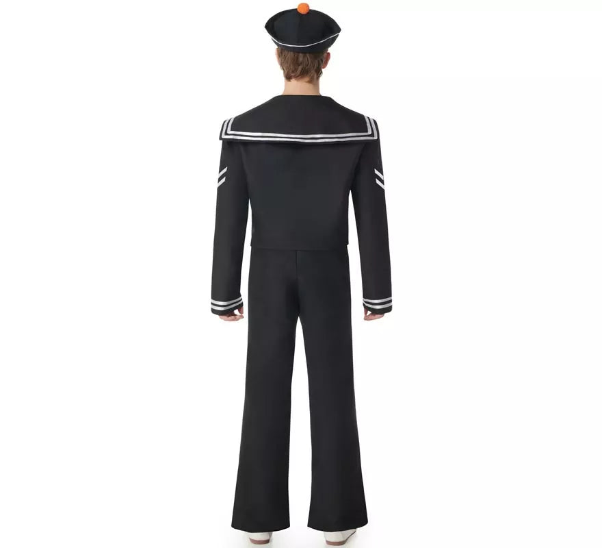 Translation missing: es.Disfraz de Marinero negro con Pantalón para hombre