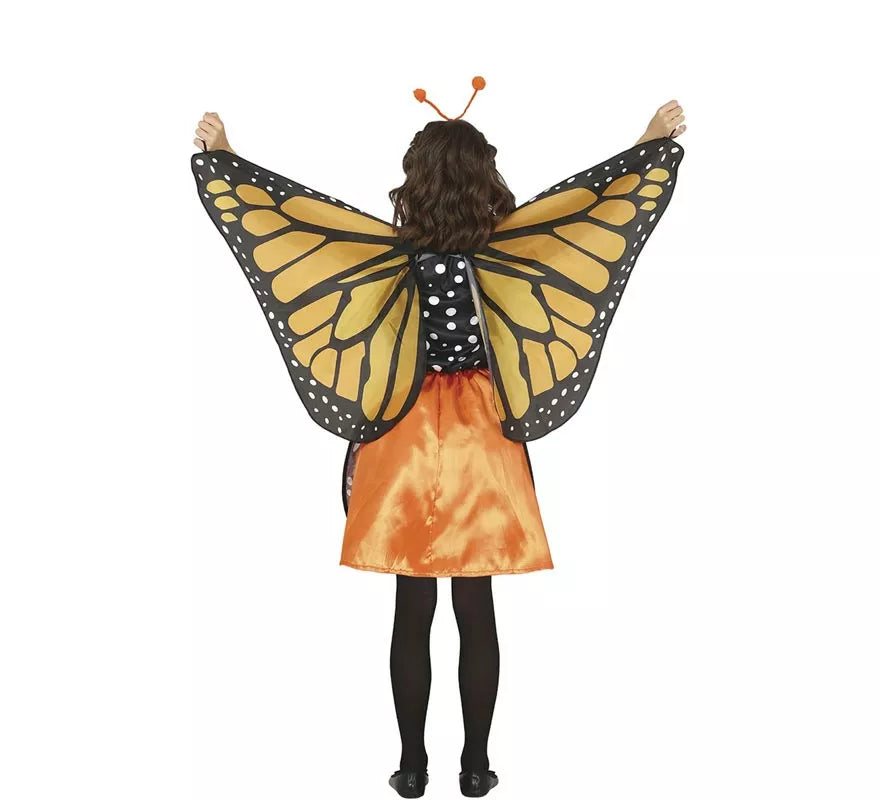 Translation missing: es.Disfraz de Mariposa Naranja con detalles para niña