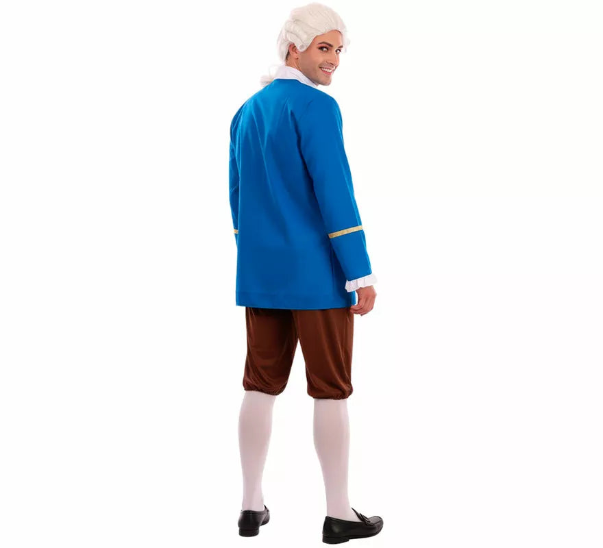 Disfraz de Marqués de Época azul para hombre