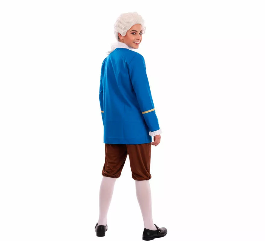 Translation missing: es.Disfraz de Marqués de Época azul para niño