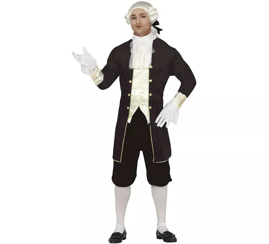Translation missing: es.Disfraz de Marqués marrón elegante para hombre