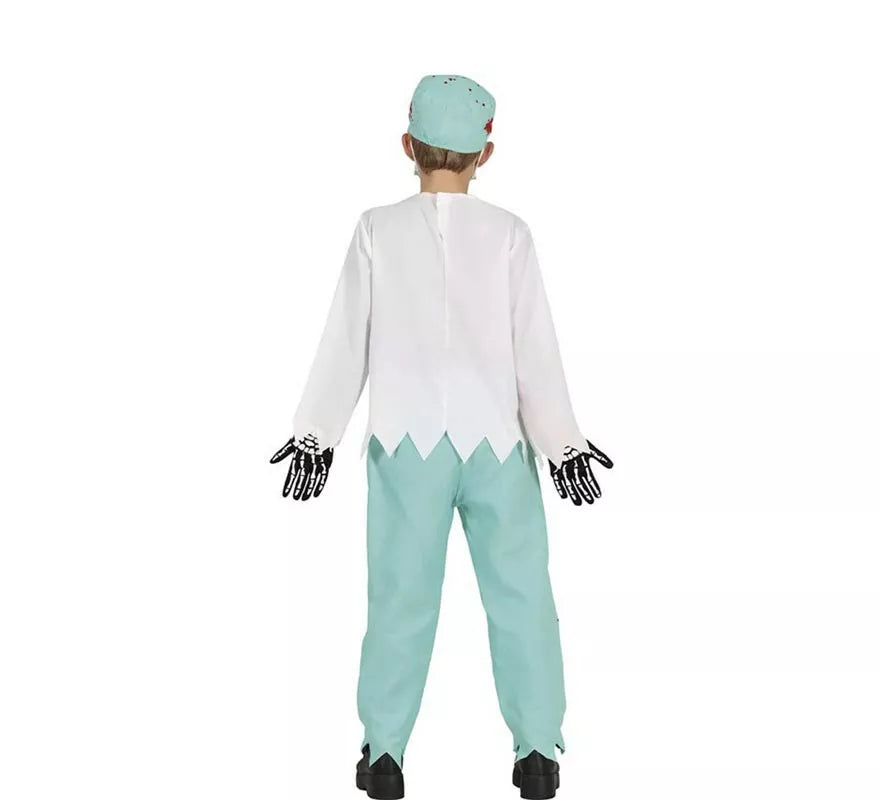 Translation missing: es.Disfraz de Médico Esqueleto Zombie para niños