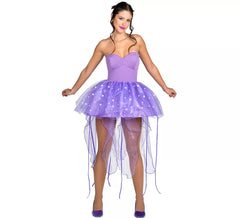 Disfraz de Medusa Morada con tentáculos para mujer
