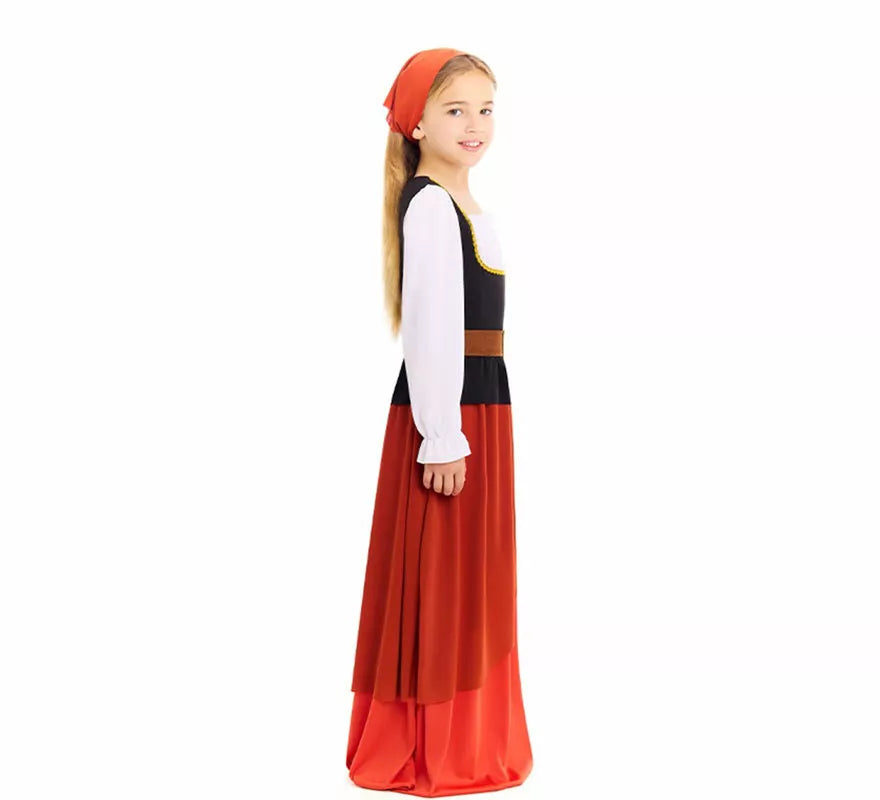 Translation missing: es.Disfraz de Mesonera Medieval para niña