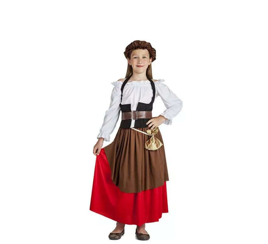Translation missing: es.Disfraz de Mesonera Medieval para niña