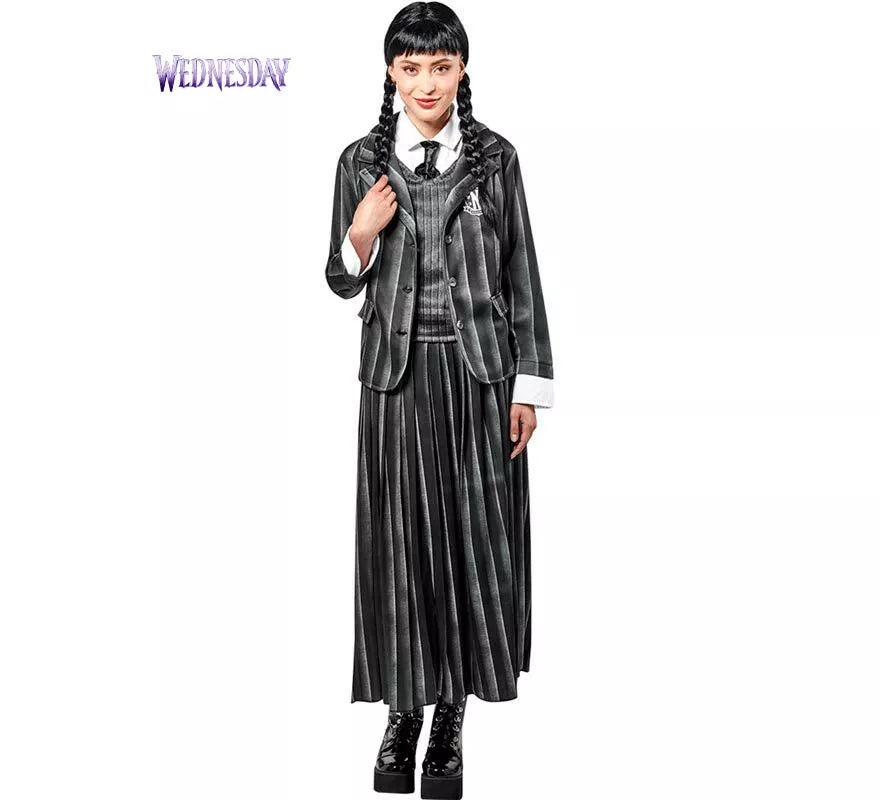 Translation missing: es.Disfraz de Miércoles Escolar de La Familia Addams para mujer