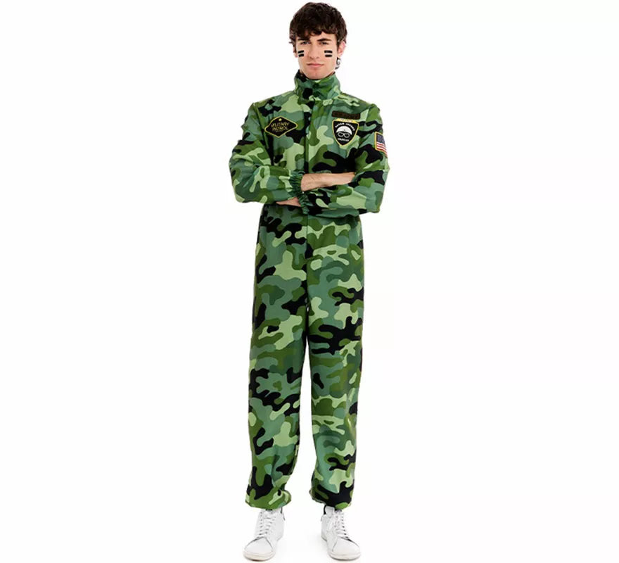 Translation missing: es.Disfraz de Militar Camuflaje para hombre