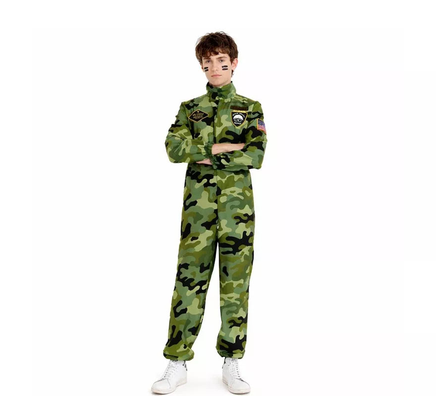 Translation missing: es.Disfraz de Militar Camuflaje para hombre