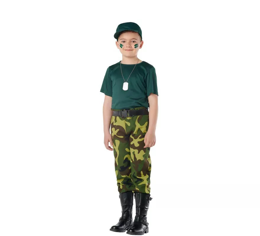 Translation missing: es.Disfraz de Militar Camuflaje para Niños