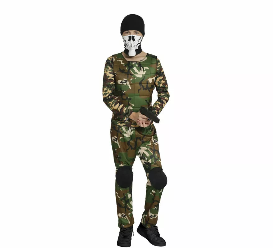 Disfraz de Militar de Camuflaje para adolescente