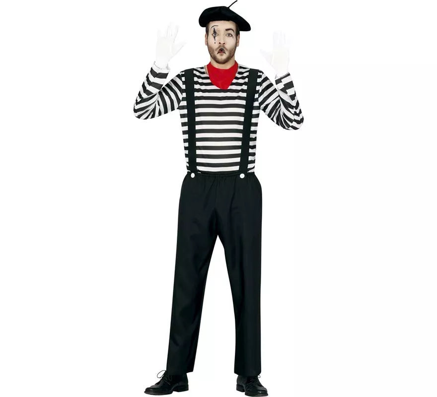 Translation missing: es.Disfraz de Mimo Parisino para hombre