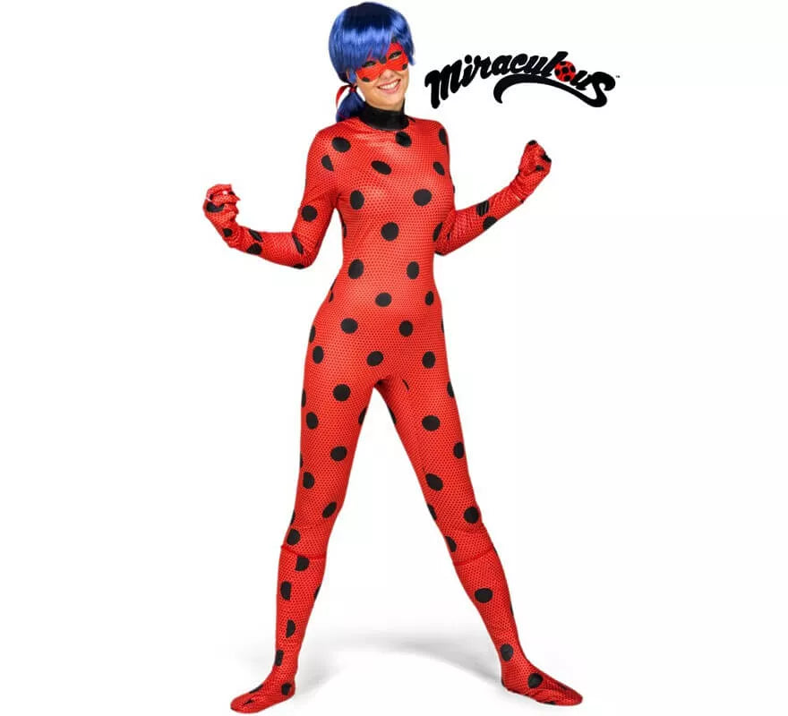 Translation missing: es.Disfraz de Miraculous Ladybug con peluca para mujer