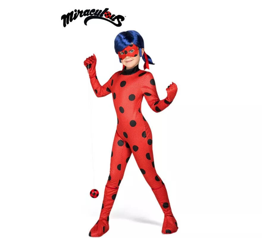 Disfraz de Miraculous Ladybug con peluca para niña