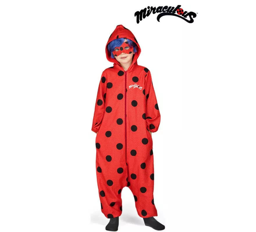 Disfraz de Miraculous Ladybug Pijama con peluca para niña