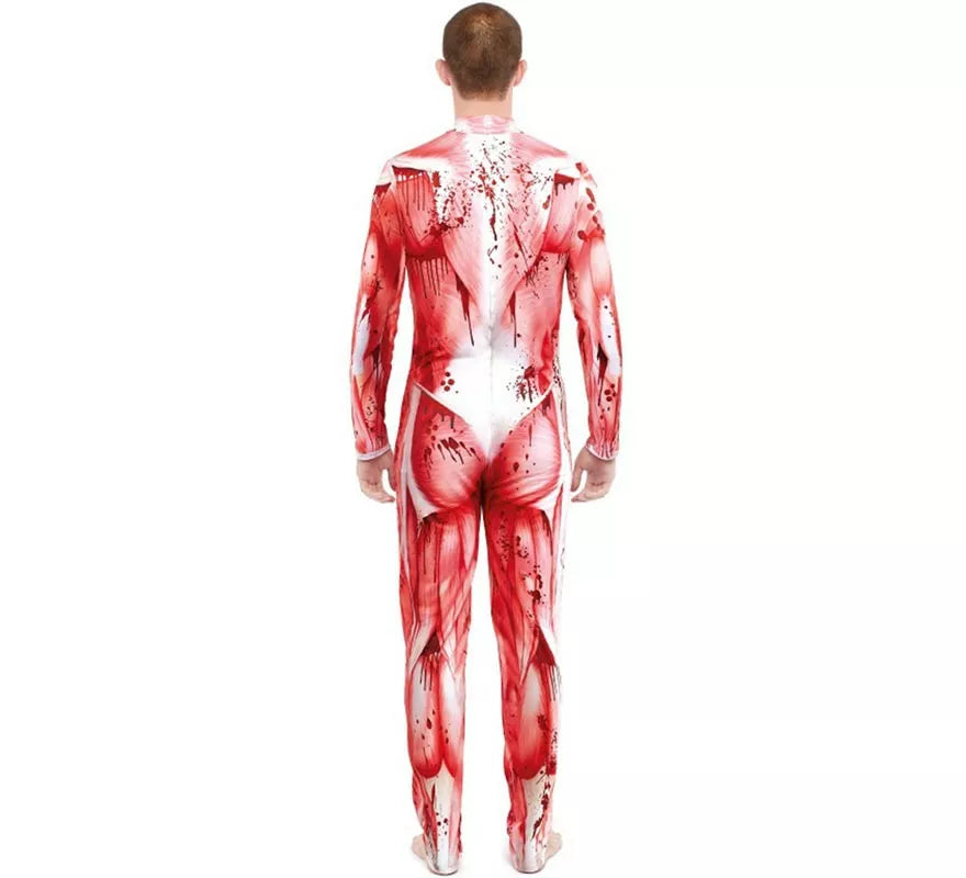 Translation missing: es.Disfraz de Modelo Anatómico con Músculos para hombre