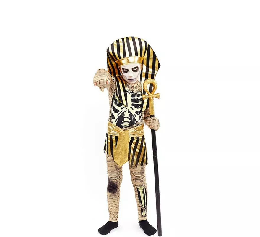 Translation missing: es.Disfraz de Momia de Faraón Egipcio para niño