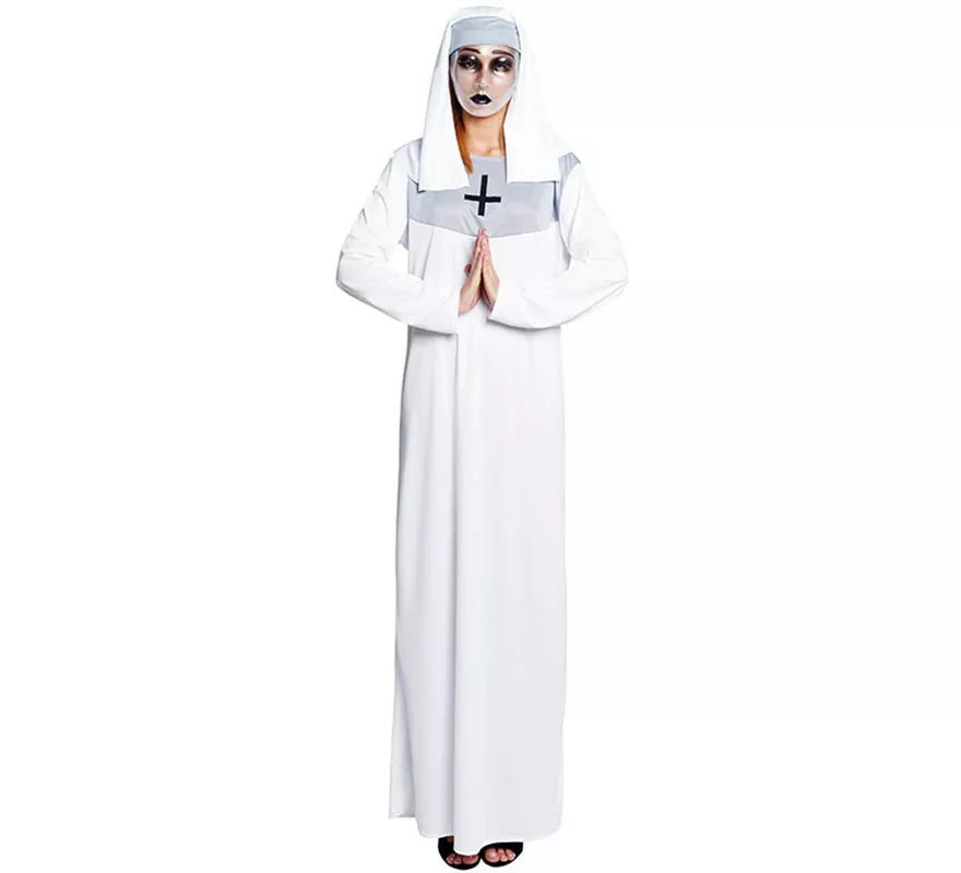Translation missing: es.Disfraz de Monja blanca para mujer