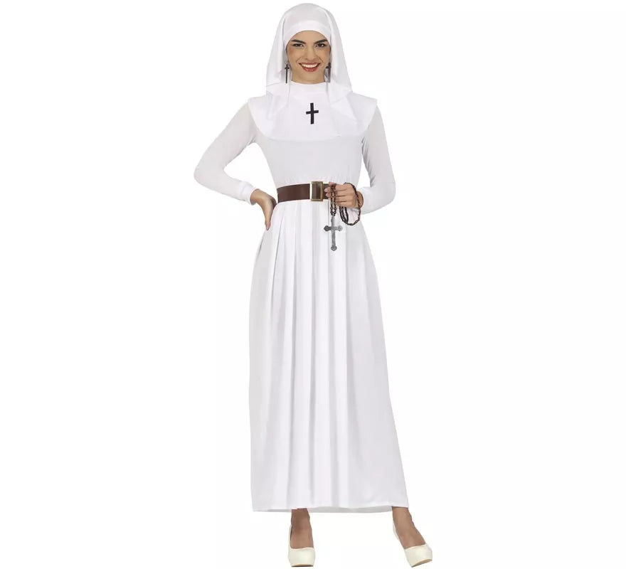 Translation missing: es.Disfraz de Monja blanca para mujer