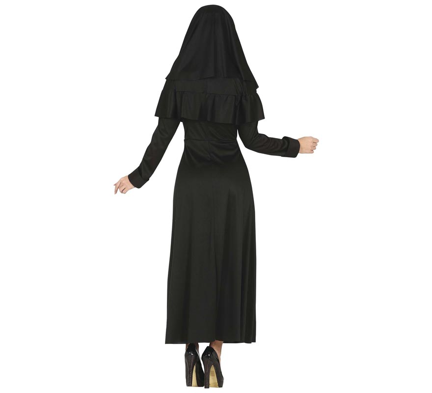 Disfraz de Monja Gótica con túnica negra para mujer