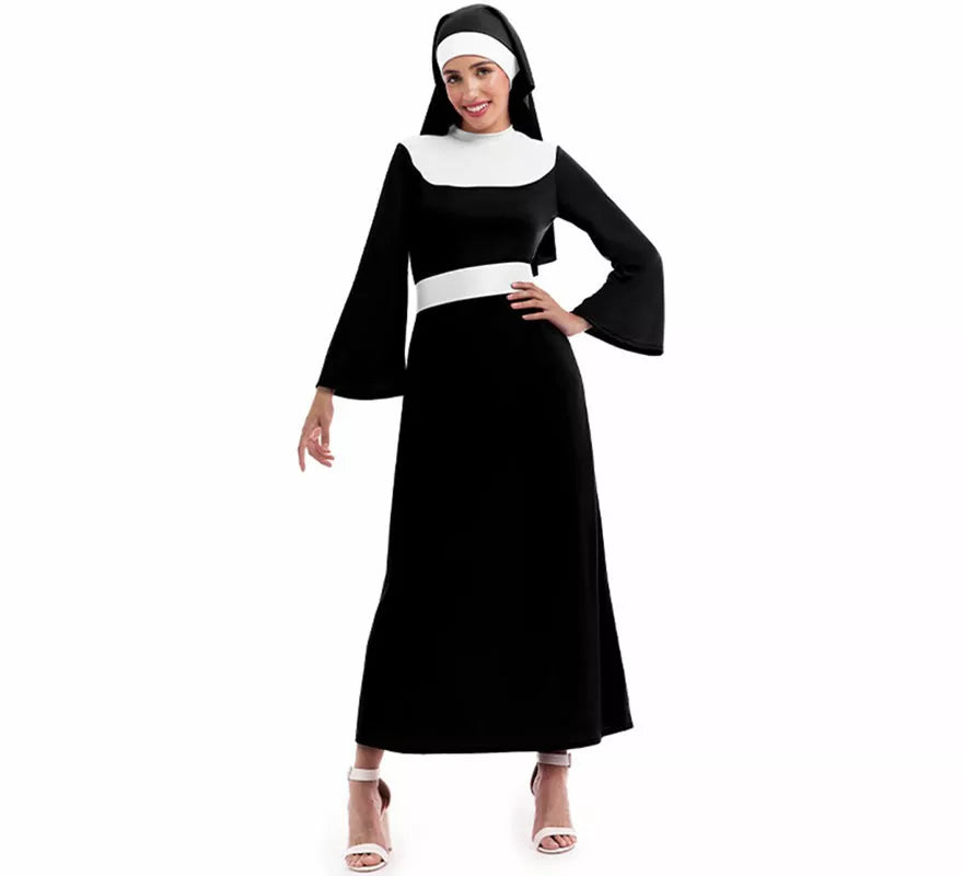 Translation missing: es.Disfraz de Monja negra para mujer