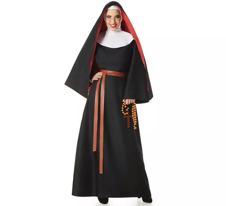 Translation missing: es.Disfraz de Monja negro para mujer
