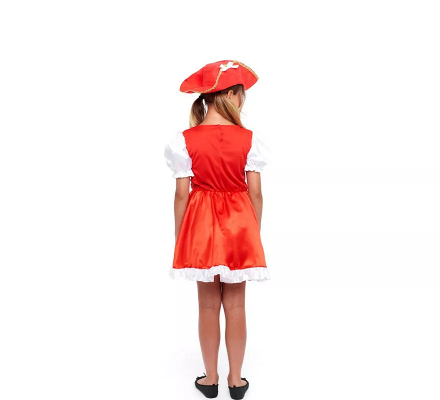 Translation missing: es.Disfraz de Mosquetera Roja en Vestido para niña