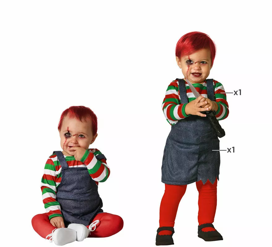 Translation missing: es.Disfraz de Muñeca Diabólica para bebé