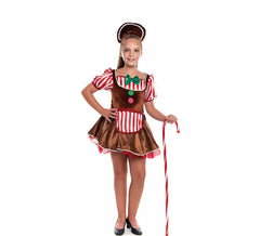Disfraz de Muñeca Jengibre de Navidad para niña