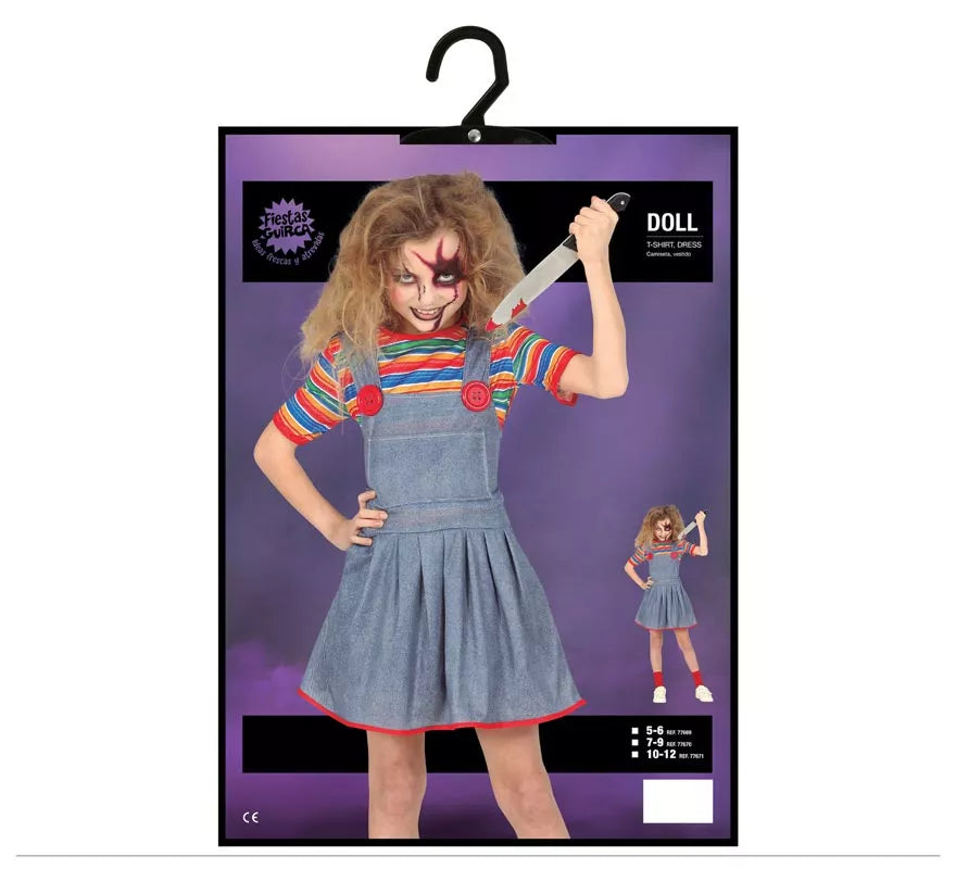 Translation missing: es.Disfraz de Muñeca Malvada para niña