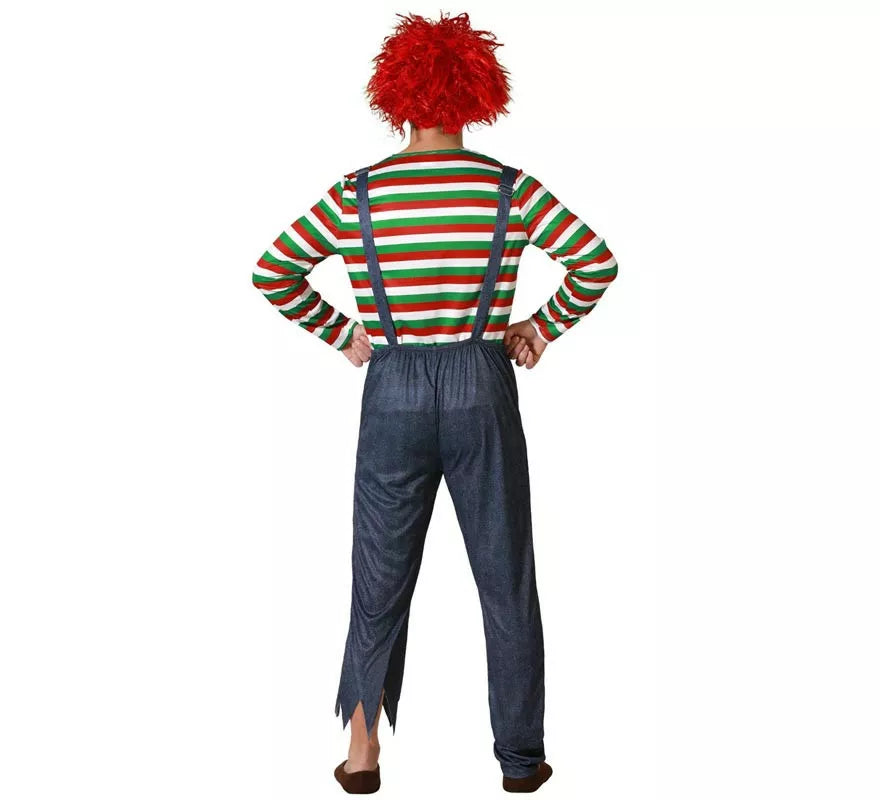 Translation missing: es.Disfraz de Muñeco Diabólico Multicolor para hombre