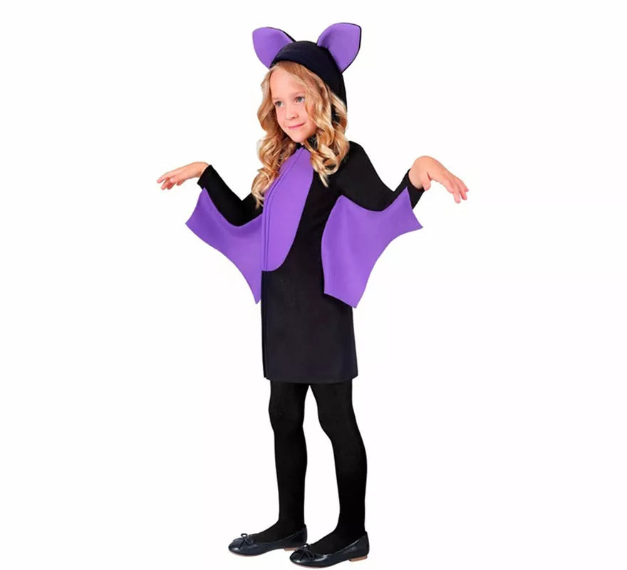 Translation missing: es.Disfraz de Murciélago morado para niña
