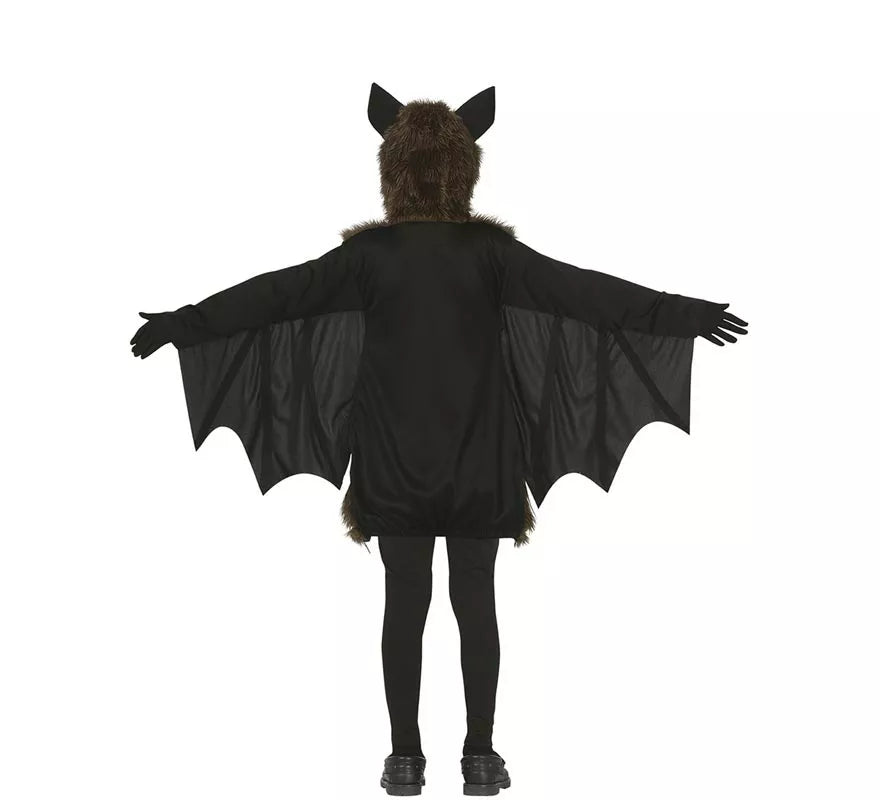 Translation missing: es.Disfraz de Murciélago Peludo Oscuro para niño