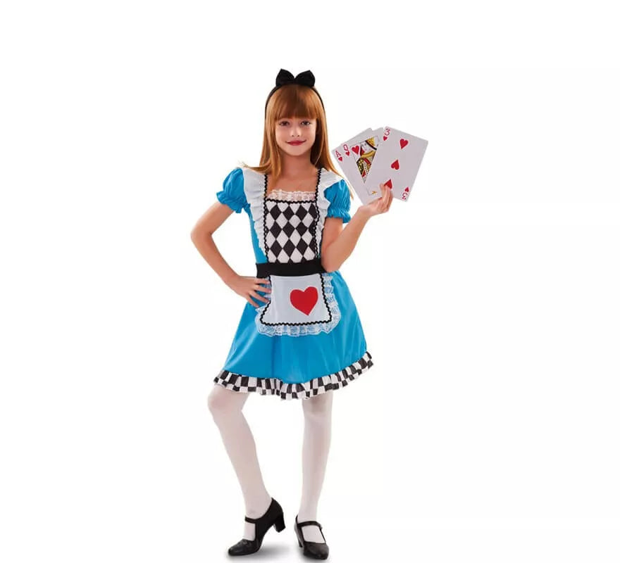 Translation missing: es.Disfraz de Niña del espejo con corazones para niña
