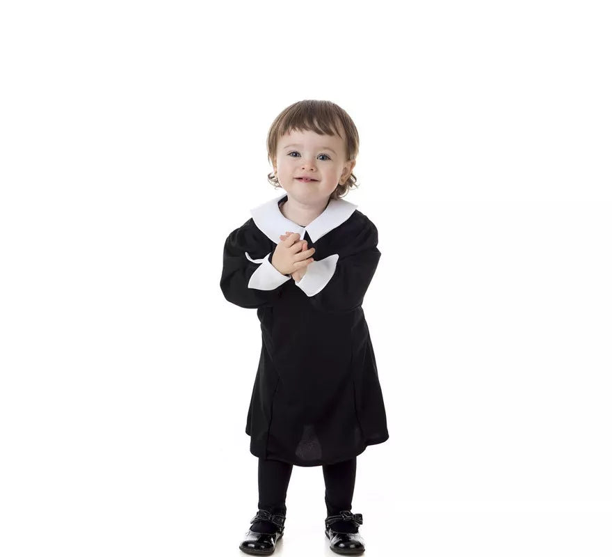 Translation missing: es.Disfraz de Niña Siniestra Clásico negro para bebé