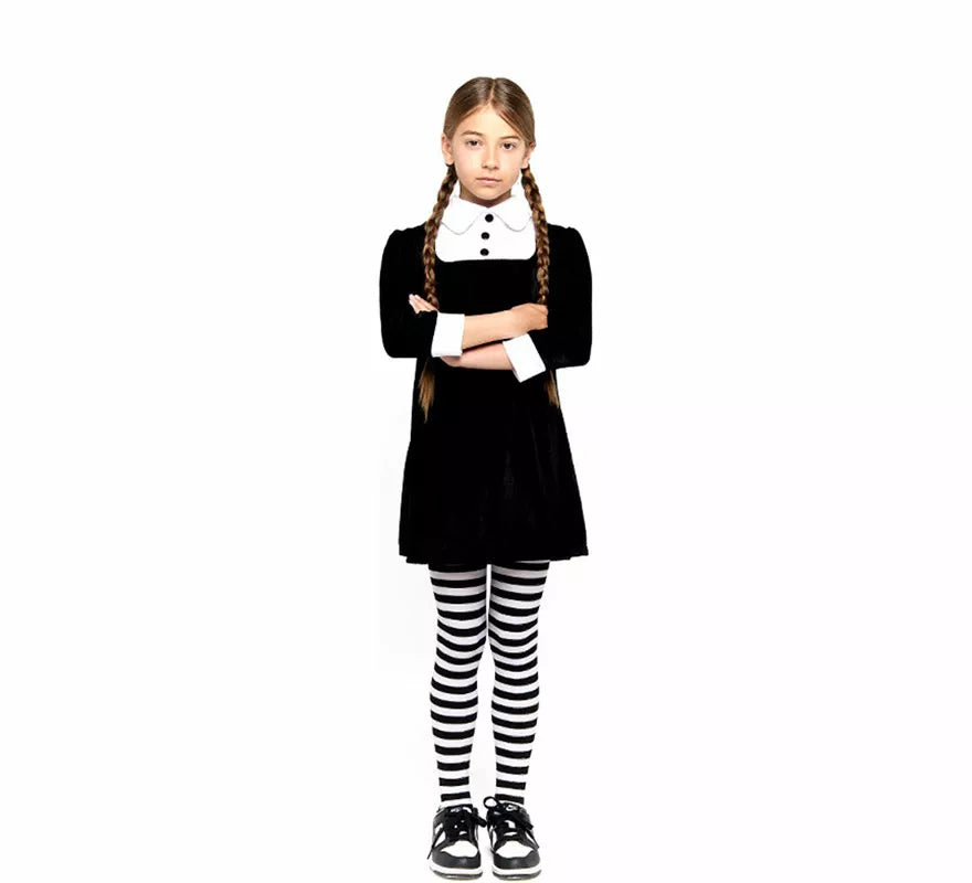 Translation missing: es.Disfraz de Niña Siniestra de Terciopelo para niña