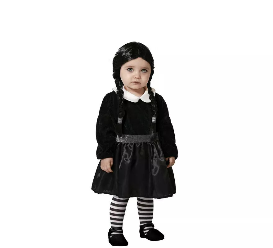 Translation missing: es.Disfraz de Niña Tenebrosa Negro para niña y bebé