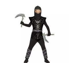 Disfraz de Ninja Calavera negro y gris para niños