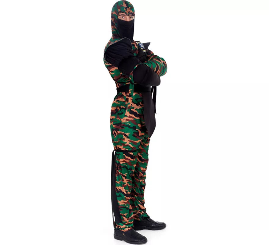 Disfraz de Ninja Comando Camuflaje para hombre