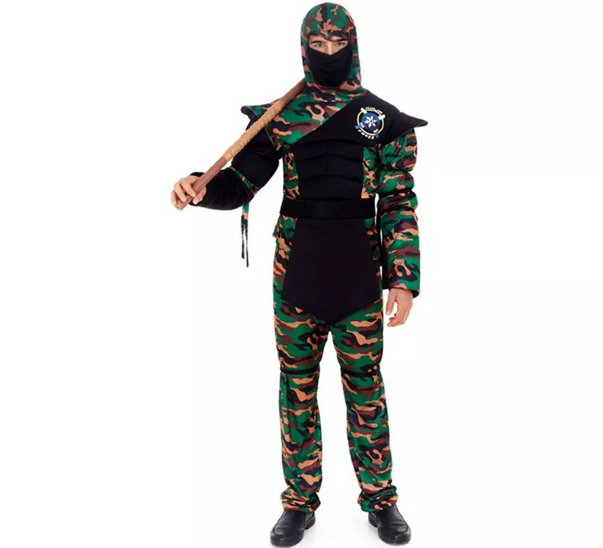Translation missing: es.Disfraz de Ninja Comando Camuflaje para hombre