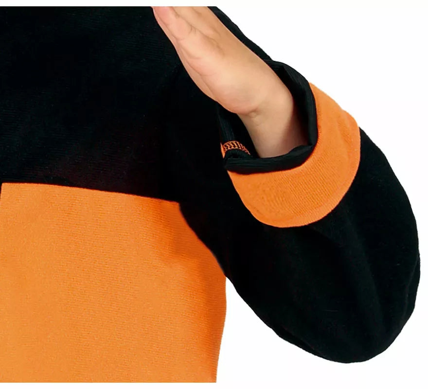 Translation missing: es.Disfraz de Ninja de Anime Naranja y Negro para niño