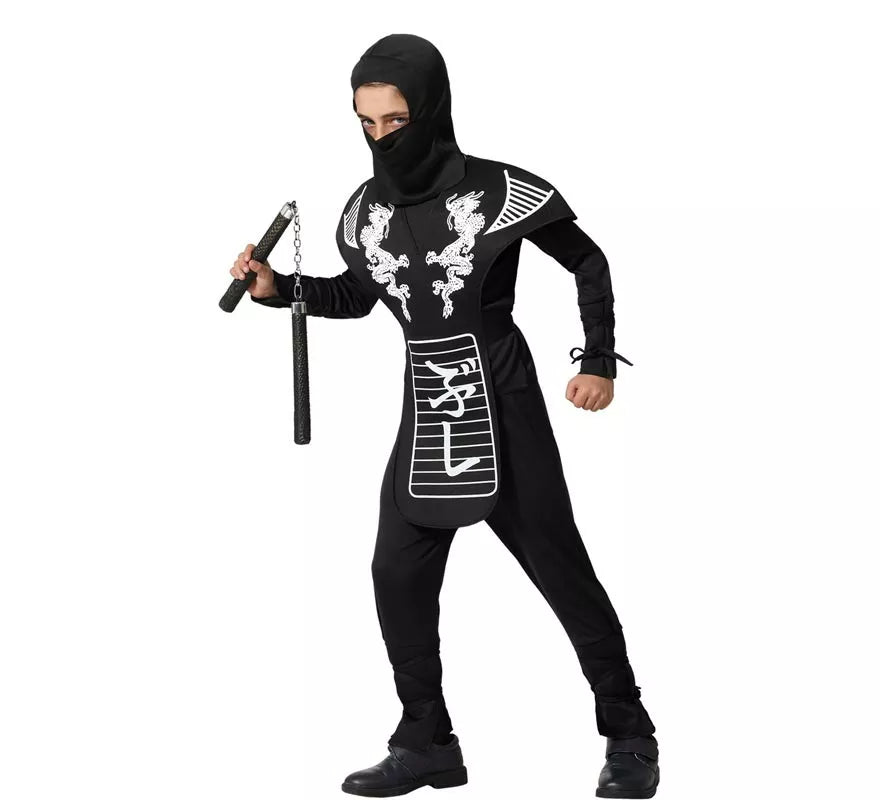 Translation missing: es.Disfraz de Ninja Dragón blanco para niño