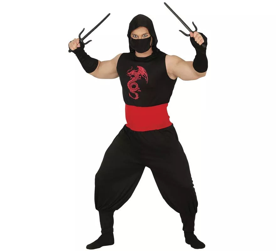 Translation missing: es.Disfraz de Ninja Dragón para hombre