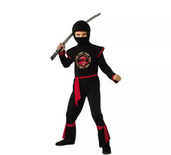 Disfraz de Ninja Dragón Rojo para niño