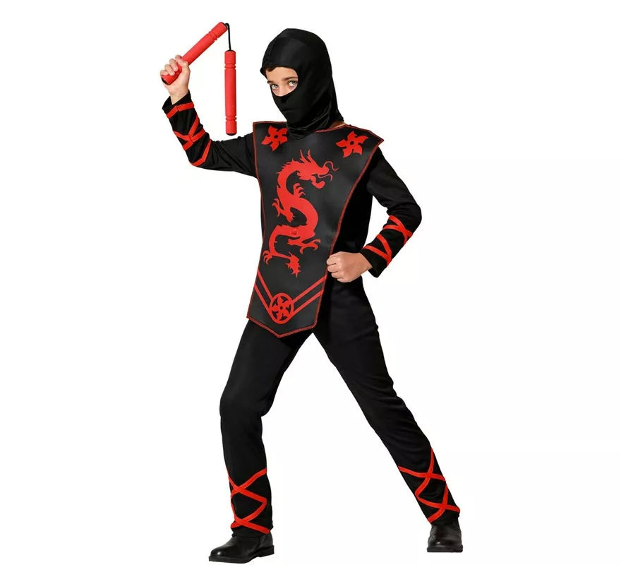 Translation missing: es.Disfraz de Ninja Dragón rojo para niño