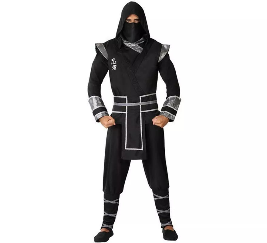 Translation missing: es.Disfraz de Ninja Negro para hombre